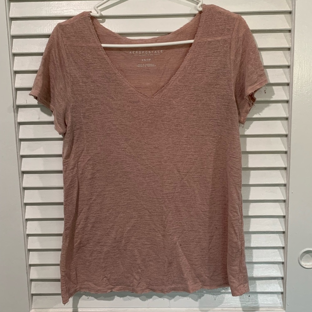 XS Aeropostale Ripped V neck